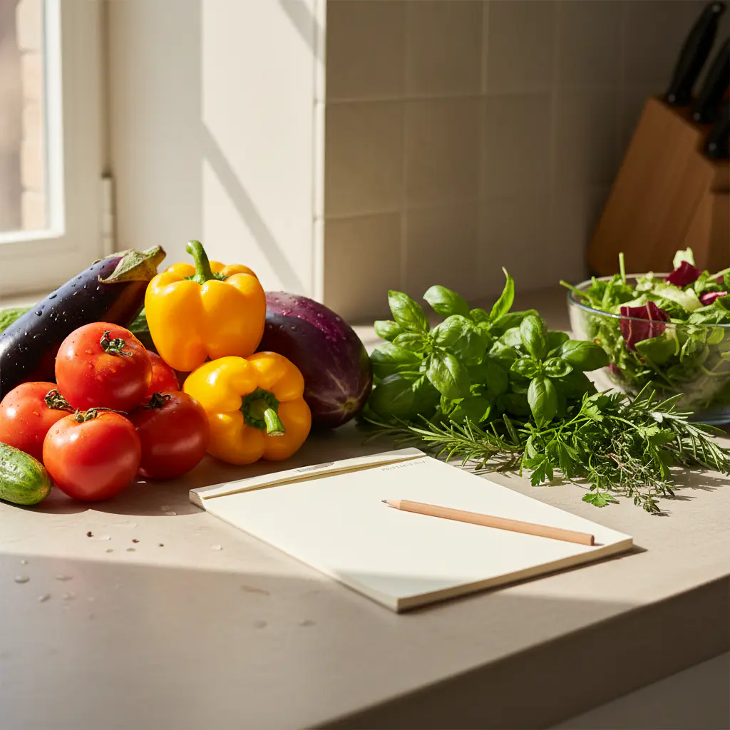 Fresh colorful vegetables