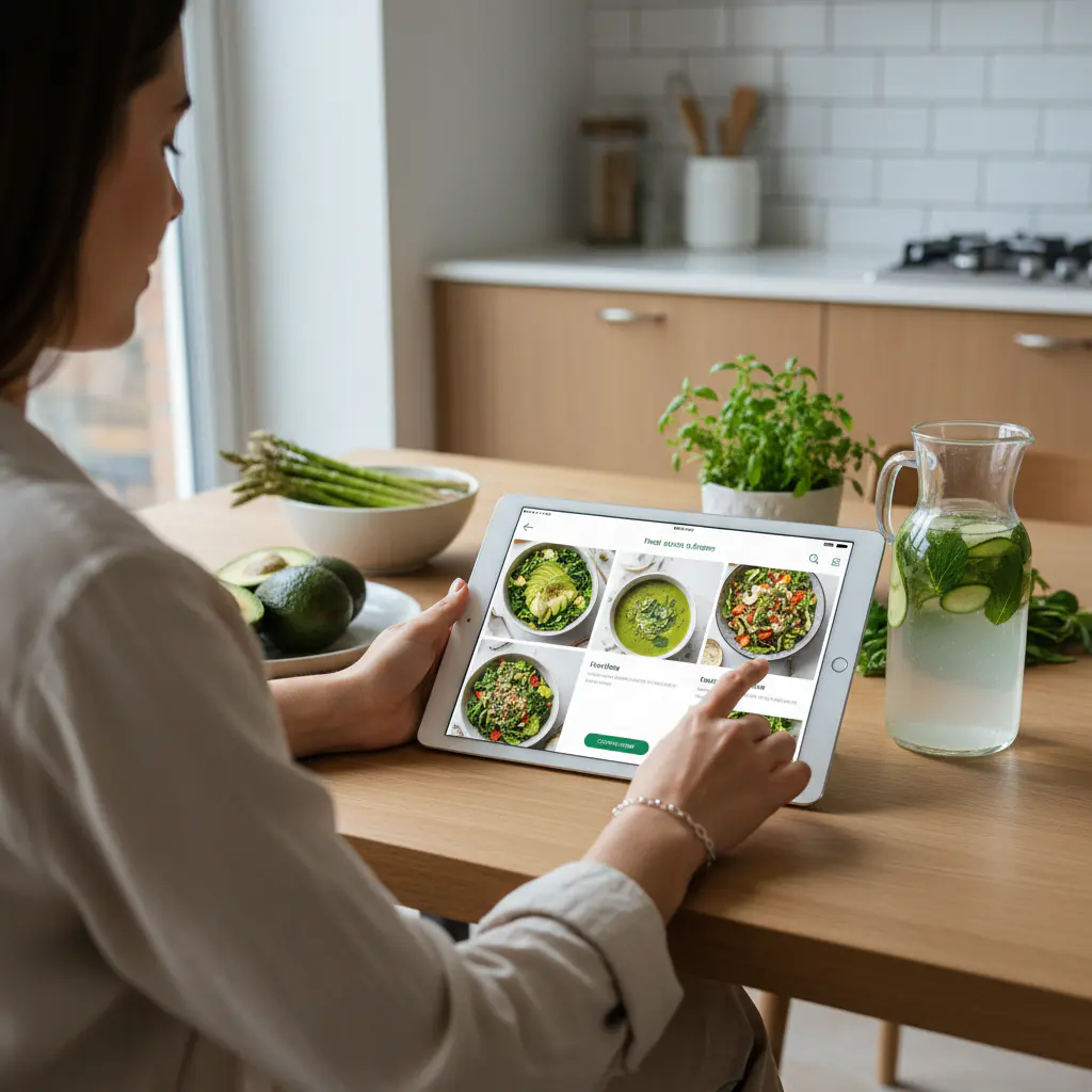 Choosing meals online